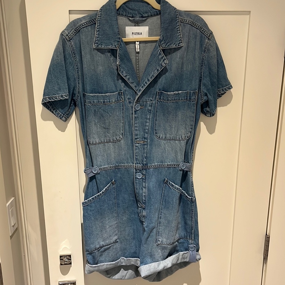 Pistola denim romper